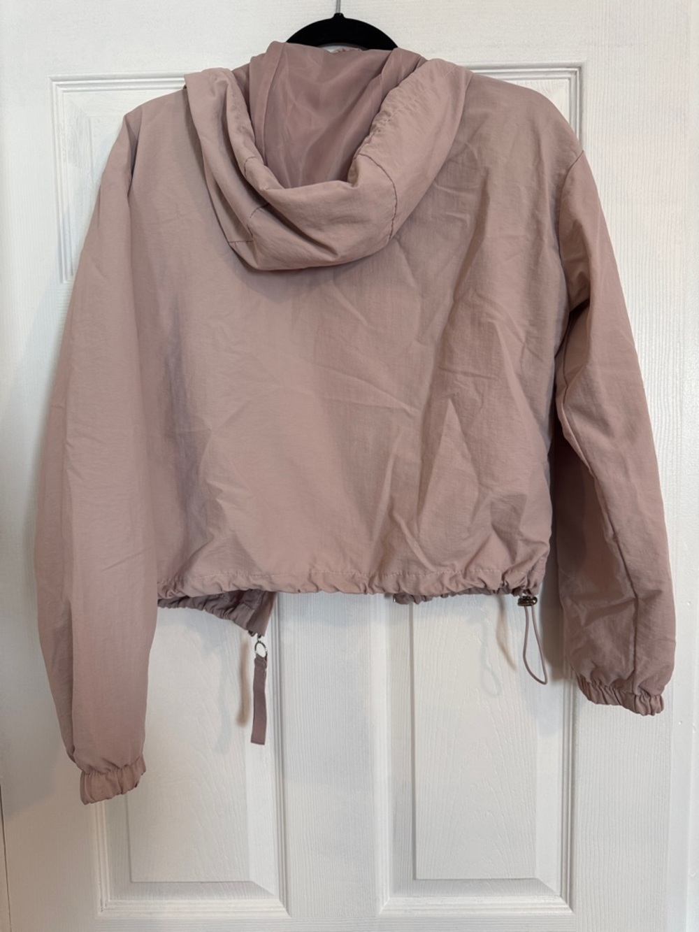 Ashley By 26 International Dusty Pink Hooded Zip Bomber Jacket - Picture 6 of 6